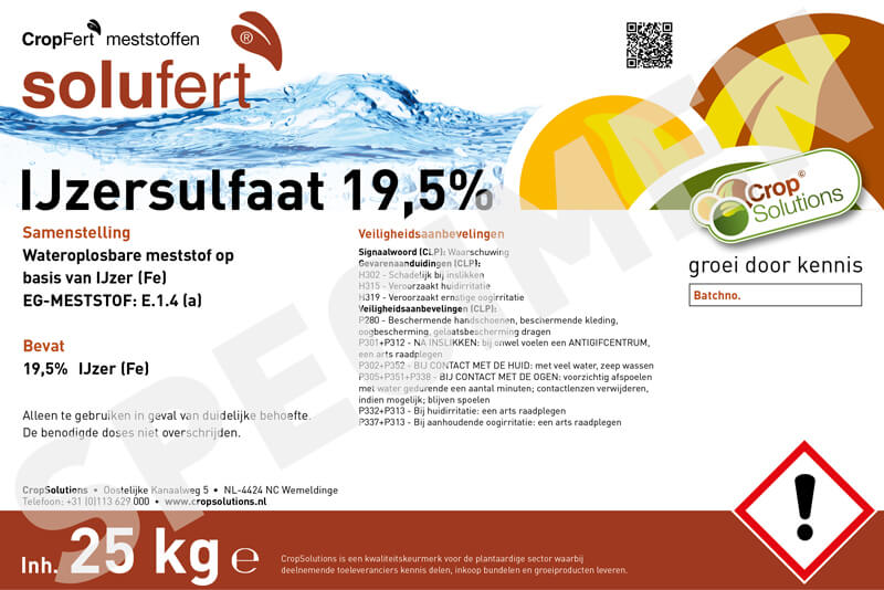 Etiketten CropSolutions